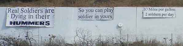 So you could play soldier in yours.